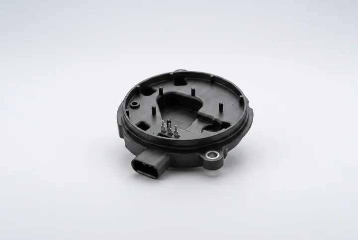 Steckeranschlusssystem für Elektromotoren, hybrides Kunststoff-Metall-Bauteil